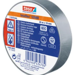Tesa isoleringstape, grå, 19 mm, 20 meter