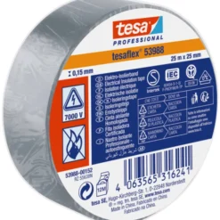 Tesa isoleringstape, grå, 25 mm, 25 meter