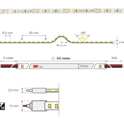 The Light Group Garage udendørs LED strip, 3 meter