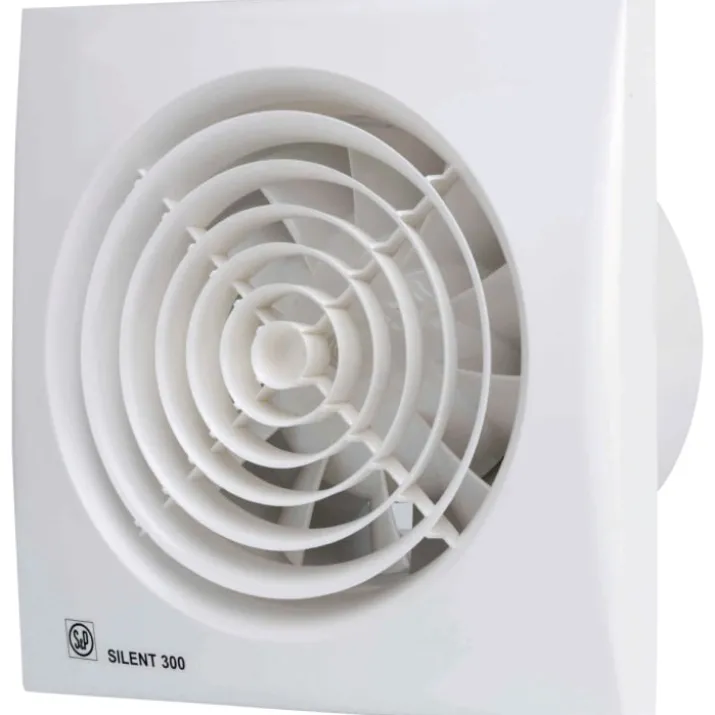 Thermex Silent 300CRZ badventilator, timer Ø150 mm, hvid