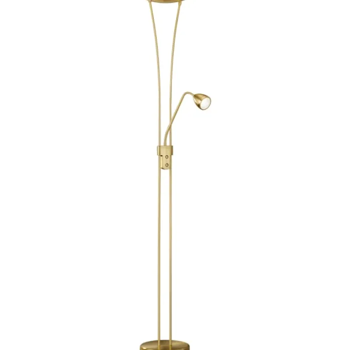 Trio Lighting Arizona gulvlampe, messing