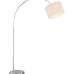 Trio Lighting Hotel gulvlampe med sving, hvid