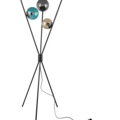 Trio Lighting Lance gulvlampe, sort