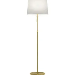 Trio Lighting Lyon gulvlampe, messing