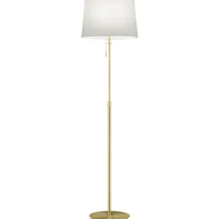 Trio Lighting Lyon gulvlampe, messing