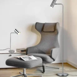 Trio Lighting Marley bordlampe, stål