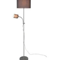Trio Lighting Owen gulvlampe, grå