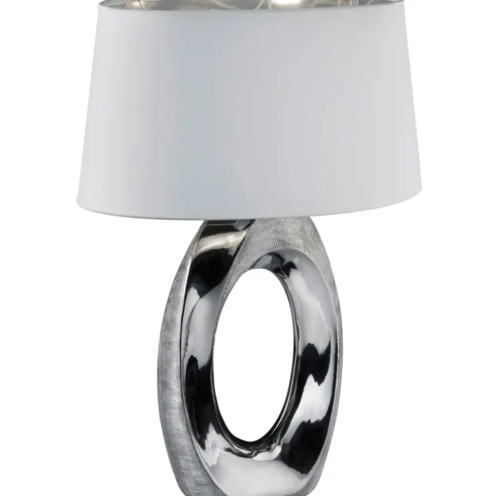 Trio Lighting Taba bordlampe, sølv, 52 cm