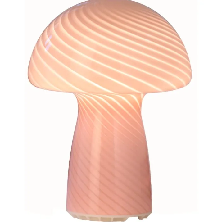 Veli Line Mushroom genopladelig bordlampe, lyserød