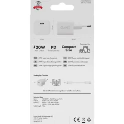 Vivanco opladerstik, USB-A med Smart IC, 17W, hvid