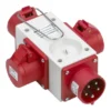 Wexim CEE kompaktforgrener, 3 udgange, 32A, 400V
