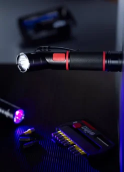 Wiha lommelygte med LED, laser og UV-lys