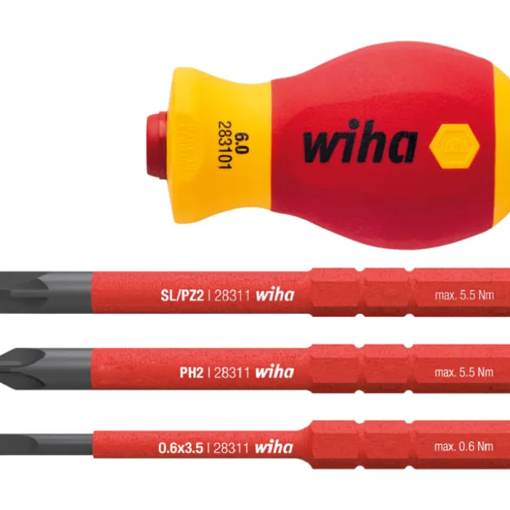 Wiha SoftFinish SlimVario tumbling bitsskruetrækker, 1000V