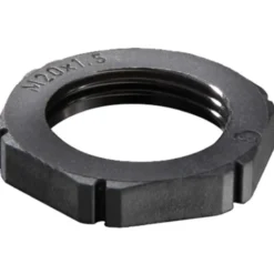 Wiska møtrik, M20x1,5, 5 mm, sort