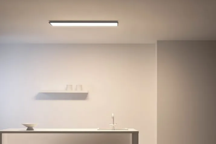 Wiz Superslim panel, justerbar hvid, sort, 120x30 cm