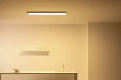 Wiz Superslim panel, justerbar hvid, sort, 120x30 cm